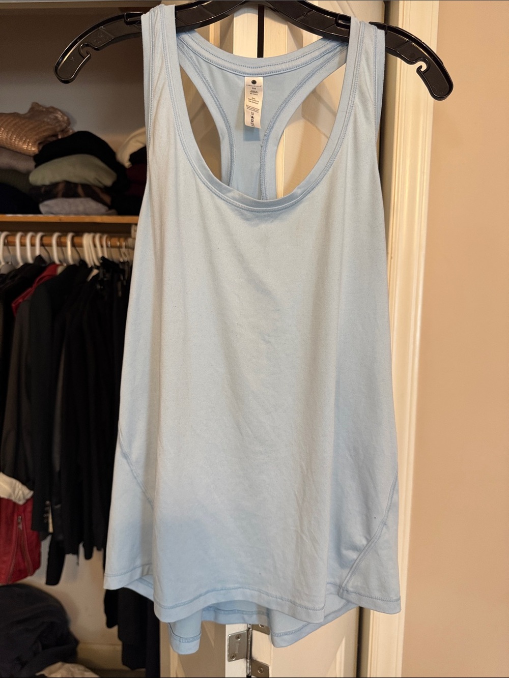 Yogalicious Light Blue Racerback Tank Top